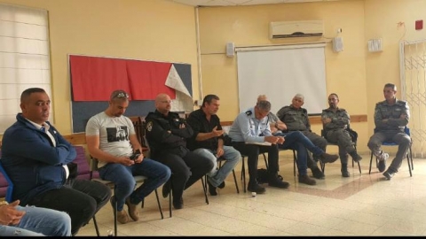 מפגש קהילתי של מפקדי תחנת משטרת כרמיאל בכמאנה 
